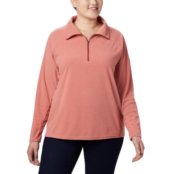 Dámské Mikiny Columbia Glacial IV 1/2 Zip Plus Size Tmavě Koralove VTFXJA437